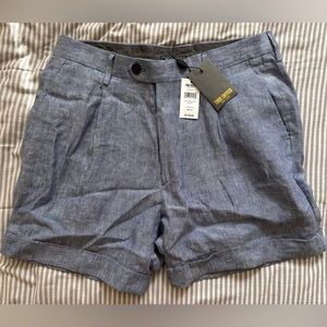 Todd Snyder Large Blue Linen Shorts